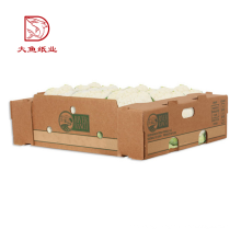 OEM print hot sale recyclable brown vegetable storage box wholesale